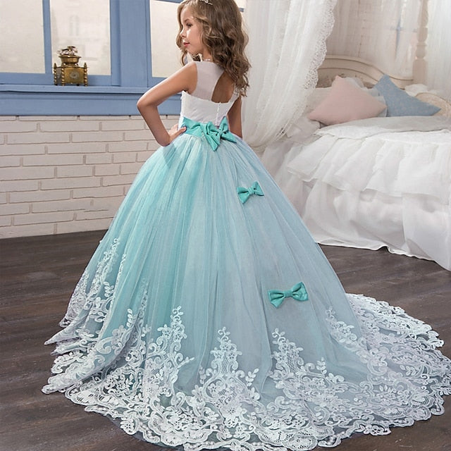 Formal Girl Lace Girls' Dress Flower