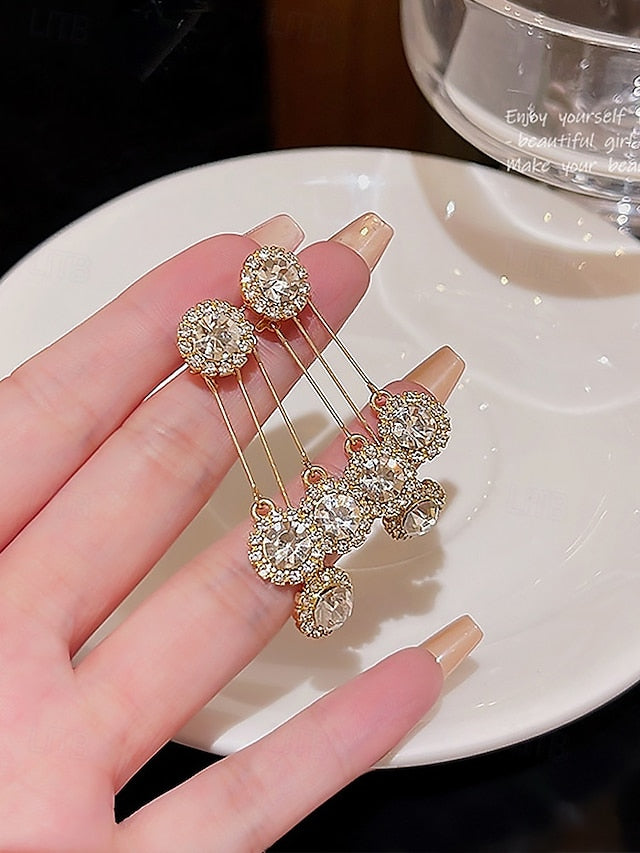 Crystal for Elegant Women – Dangle Earrings Sparkling