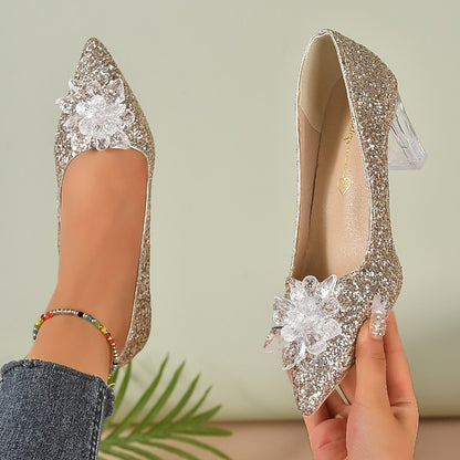 for Toe Pointed Wedding Closed Shoes Bridesmaid Women Bride