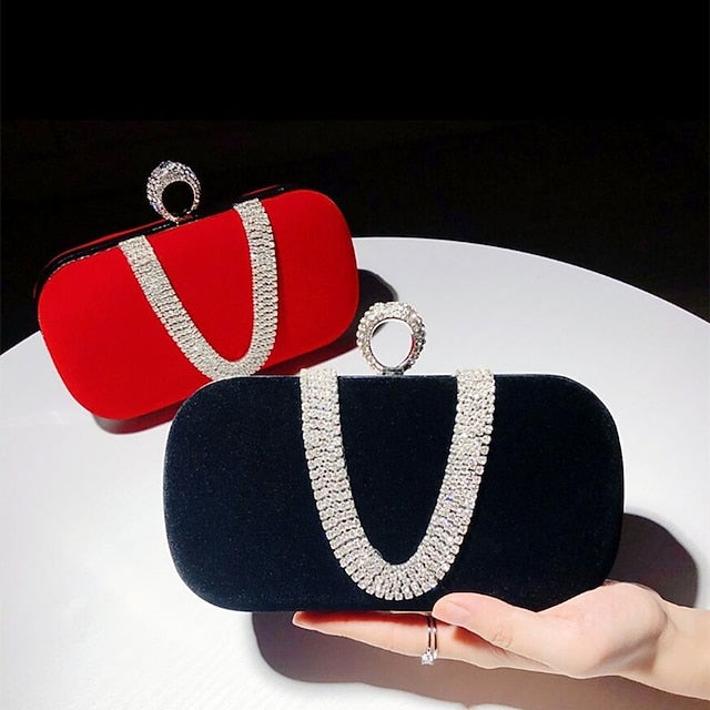 Wristlet Bag Bags Evening Clutch Women's Velvet