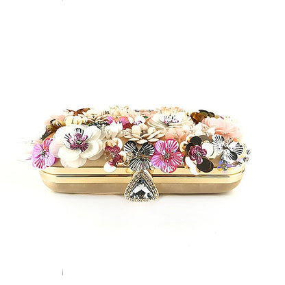 – Clutch Embellished Women's Evening 3D Floral Flower