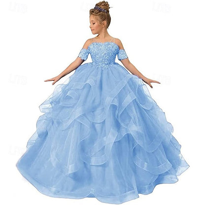 Girls' Flower Dress Kid's Girl Princess