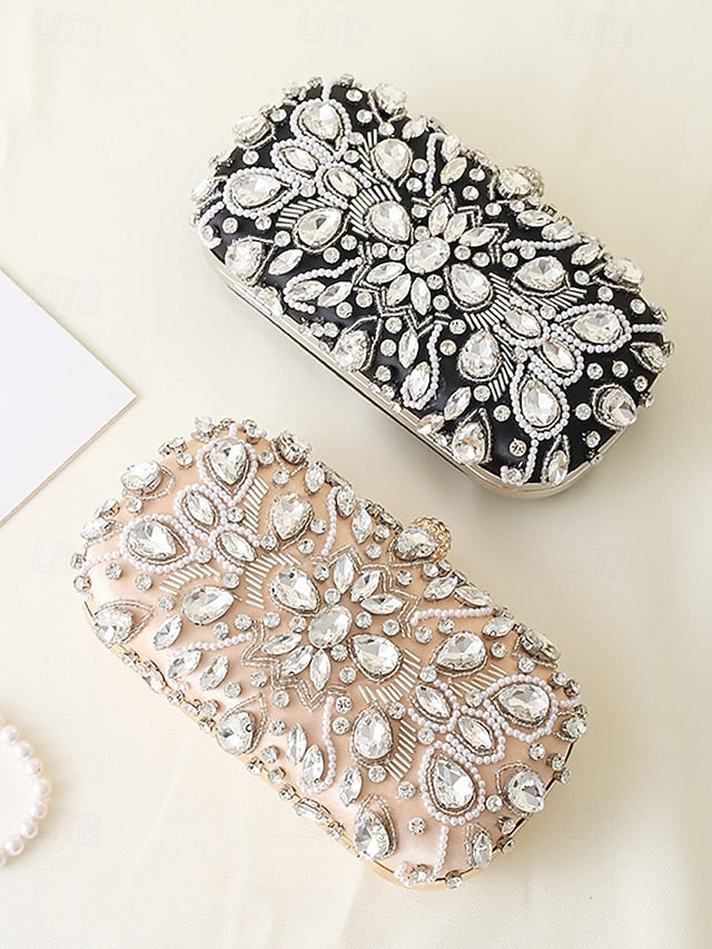 Bag Women's Clutch Crystal-Embellished