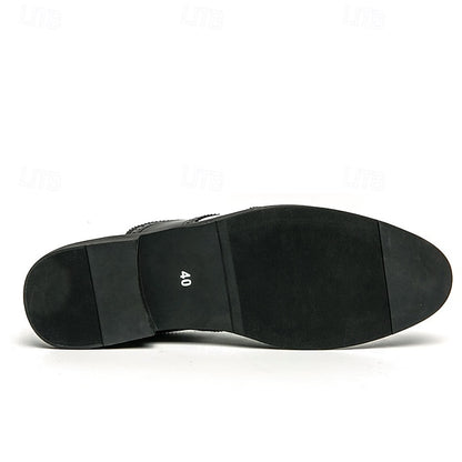 White and Two-Tone Men's Brogue Wingtip Shoes Oxford in