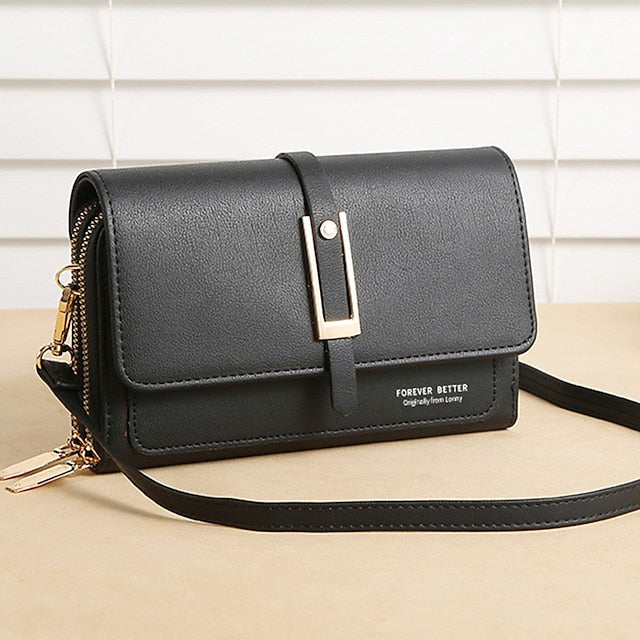 PU Crossbody Phone Bag Mobile Leather Women's Wallet