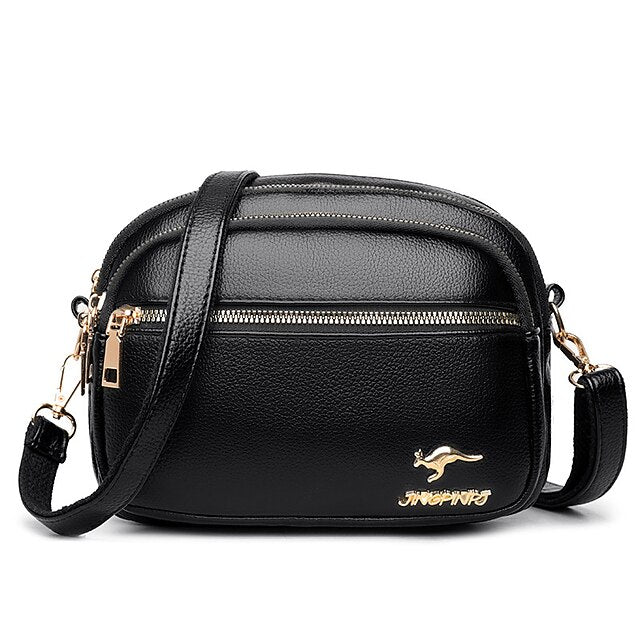 Leather Bag Dome Crossbody Shoulder PU Women's