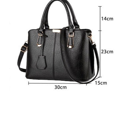 Leather Women's Green Elegant Handbag Faux – Structured