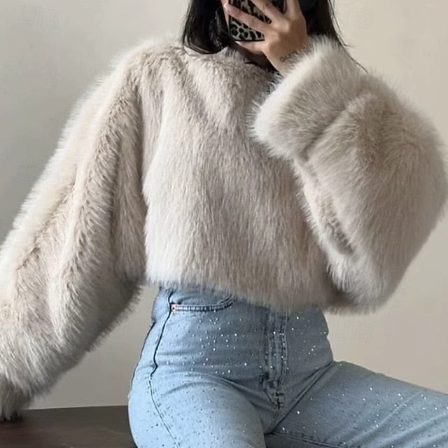 Coat Warm Leathers Comfortable Women's Fur Furs Faux