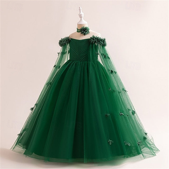 Princess Girl Flower Kid's Dress Girls'