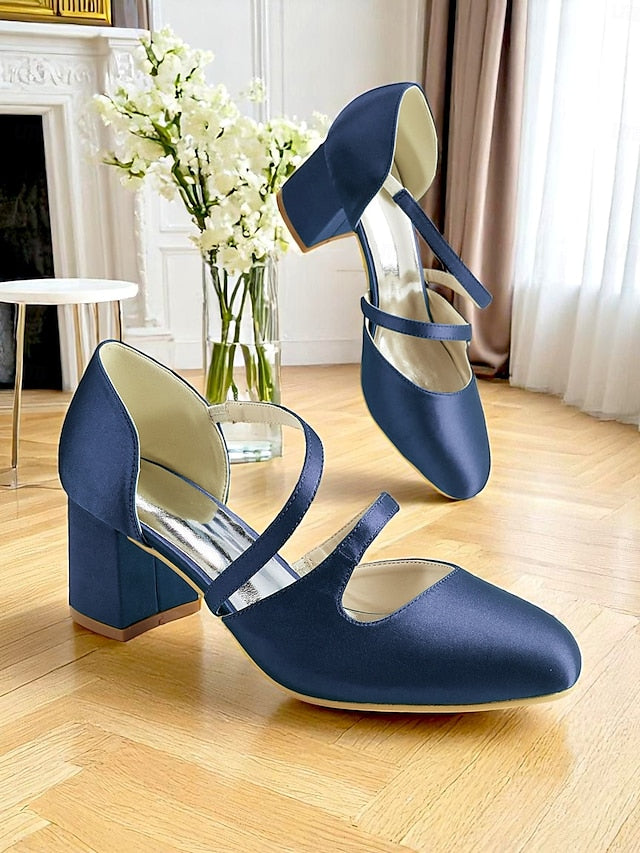 Green Women's Heels Satin – Jane Mary Elegant 1950s Block