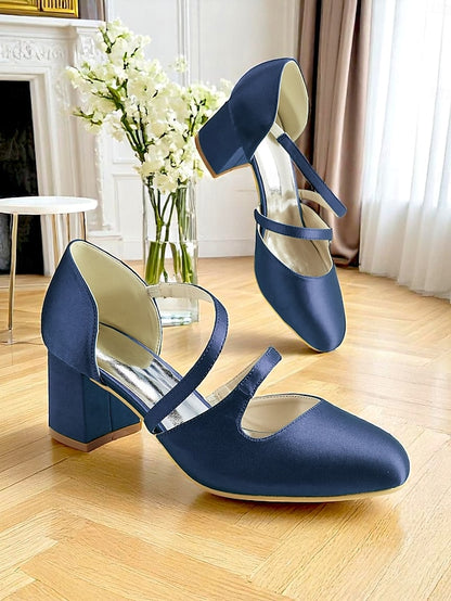 Green Women's Heels Satin – Jane Mary Elegant 1950s Block