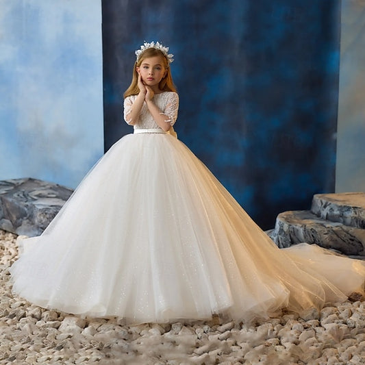 Girl Party Kids Girls' Flower Dress First Communion