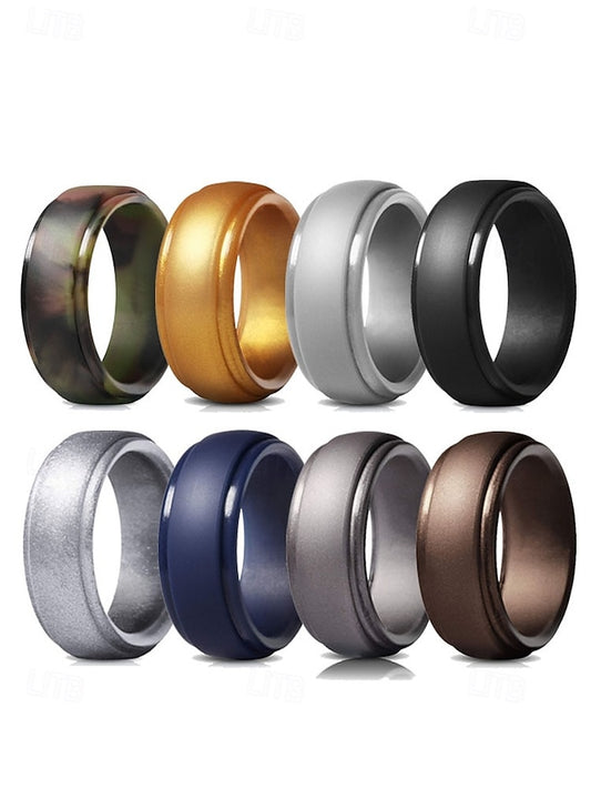 Ring – Matte Silicone Durable Men Comfortable Black for