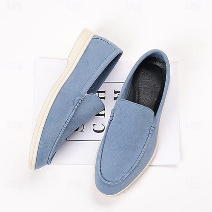 – Slip-On Loafers Blue Casual Faux Light Breathable Men's