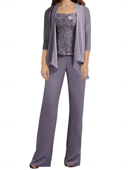 Elegant Simple of Guest Pantsuit the Wedding Mother Bride Dress