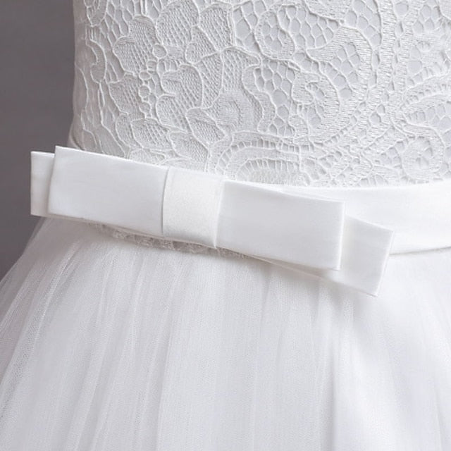 Dress Plain Kids Line Floral Party A Girls' Little