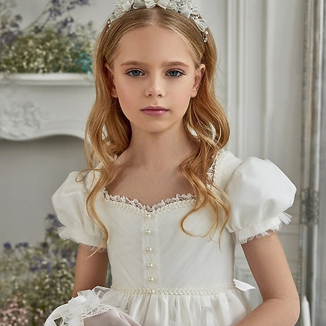 Dress Girl Girls' Flower First Party Communion