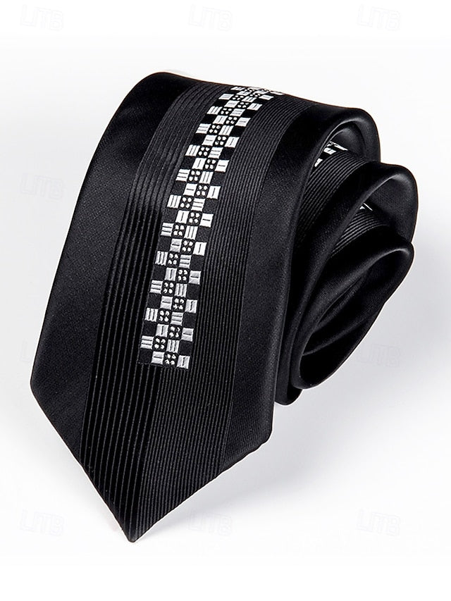 Tie - 6cm Men's Stripe Positioning Narrow Pattern