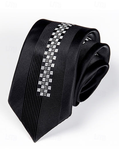 Tie - 6cm Men's Stripe Positioning Narrow Pattern