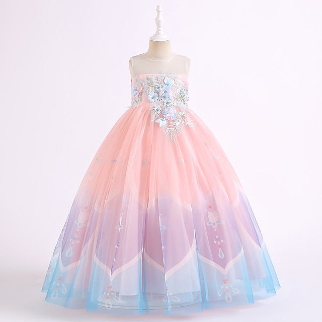 Party Girls' Kids Girl Dress Flower