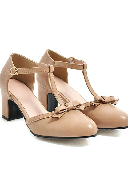 1950s Vintage Shoes 20s Chunky T-strap heels Roaring Heels Retro