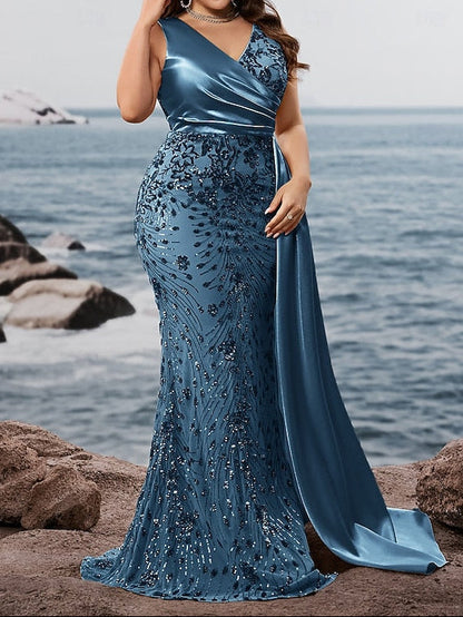 Gown / Mermaid Sparkle Trumpet Evening Formal Dress Wear Long
