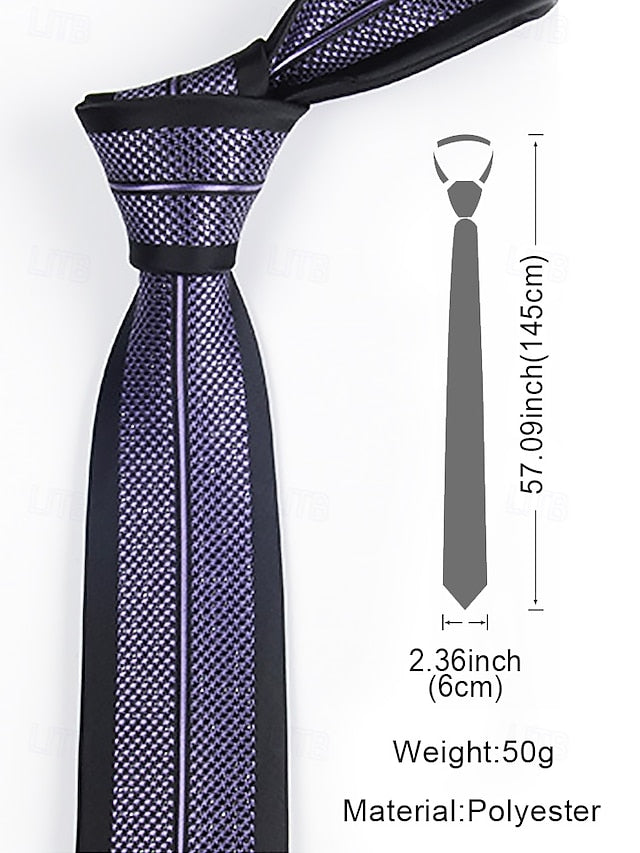 Tie - 6cm Men's Stripe Positioning Narrow Pattern