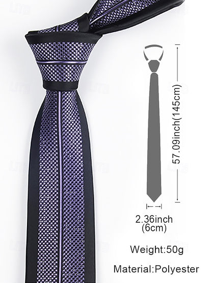 Tie - 6cm Men's Stripe Positioning Narrow Pattern