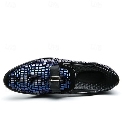 Elegant Strap Loafers Silver and Men's Prom Woven – Monk