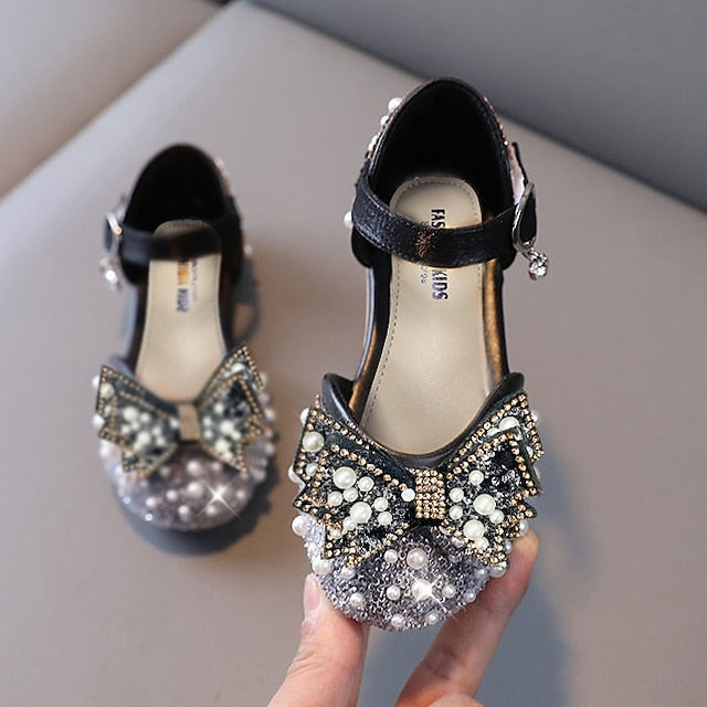 Lolita Flats Rubber Girls' Daily PU Shoes Glitters