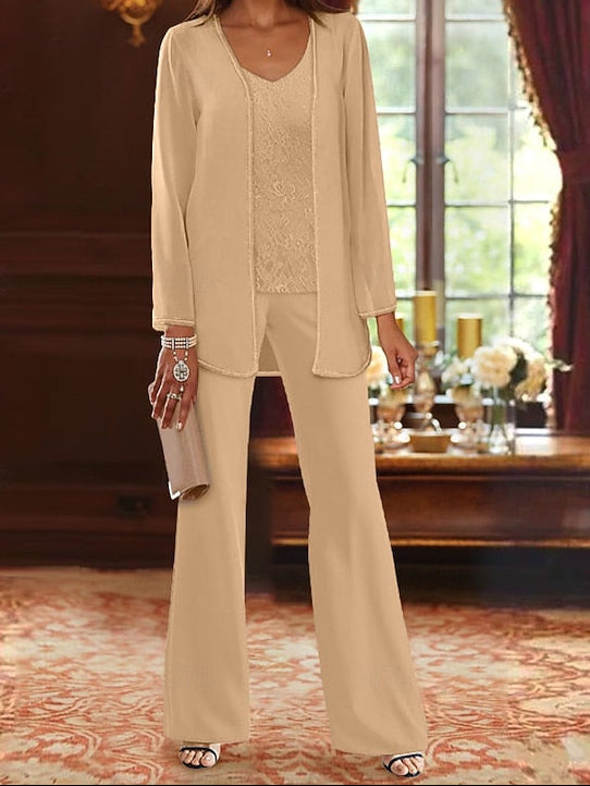 Piece Pantsuit Bride 3 the Formal Wedding Beach of Mother