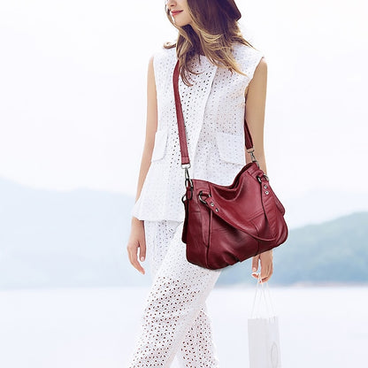 Faux Burgundy Shoulder Women's Large – Bag Leather