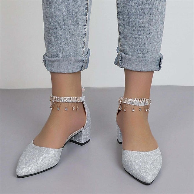 Women's Pumps Bridesmaid Wedding Shoes Bridal Elegant