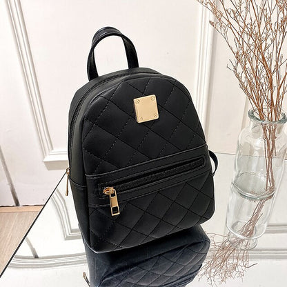 Front Backpack with Stylish – Zipper Quilted Pocket Mini and