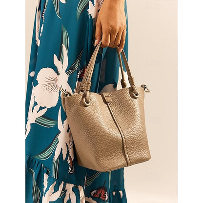 Women's Pouch Stylish Bag Bucket Matching with – Leather