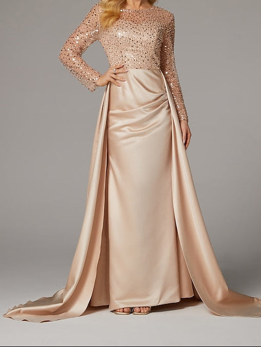 Carnival Masquerade Mermaid Evening Elegant Floor Dress Gown