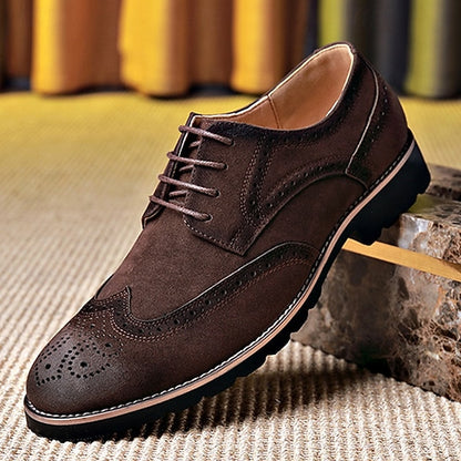 Shoes – Lace-Up Derby Brogue Men's Brown Vintage