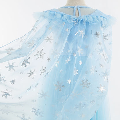 Flower Dress Girl Frozen Princess Party Fairytale Elsa Theme