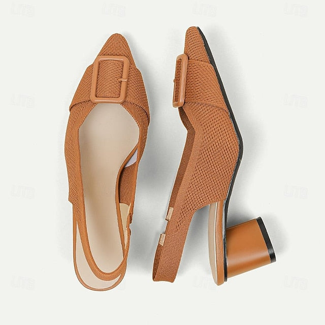 Plus Size Outdoor Flyknit Women's Shoes Heels Wedding