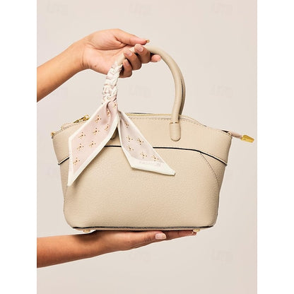 Holiday Office Bag Daily Women's Handbag PU Bucket Leather