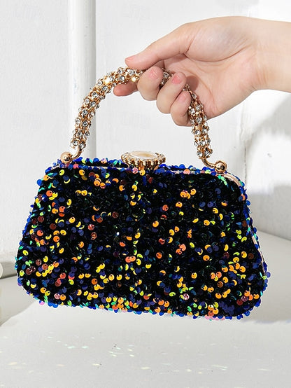 Clutch – Sequin Women's Vintage Embellished Evening Bag