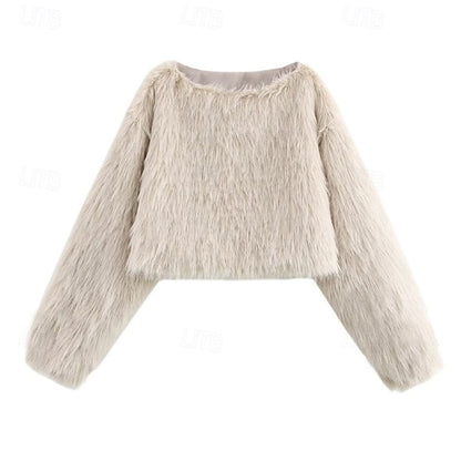 Coat Warm Leathers Comfortable Women's Fur Furs Faux