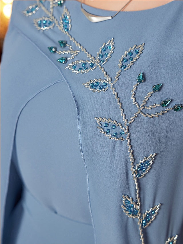 Length A-Line Floor Elegant Bride of the Dress Mother Neck V