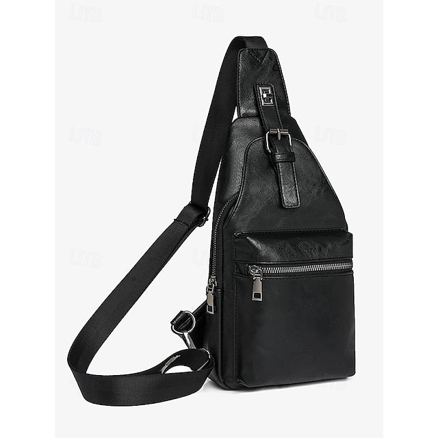 with Sling Faux Brown Bag Women's Leather Crossbody