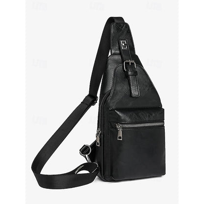 with Sling Faux Brown Bag Women's Leather Crossbody