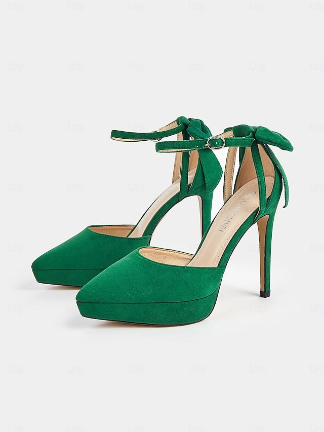 with Heels Platform Ankle Stiletto Elegant Women's Strap