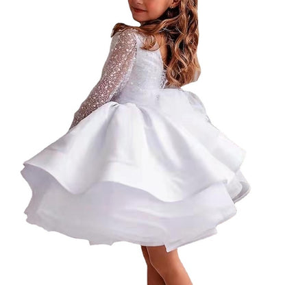 First Girl Dress Girls' Communion Flower