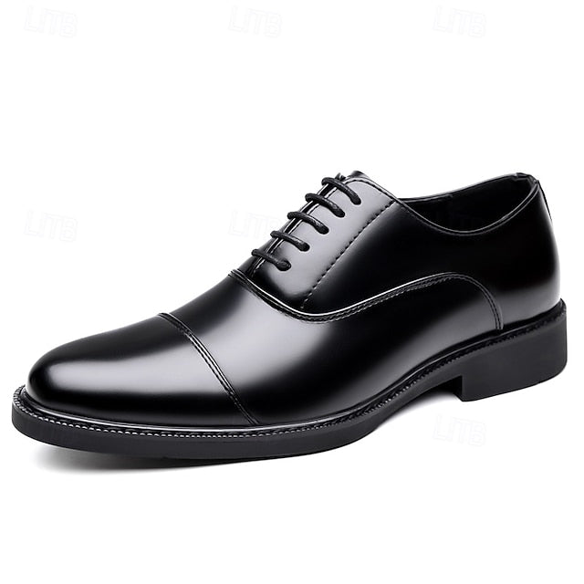 Cap-Toe Brown Classic Men's Oxford Shoes Design –