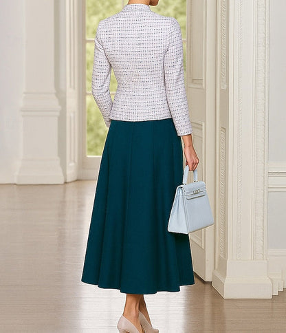 Dress Piece Mother Elegant Formal Two Bride of Sets the