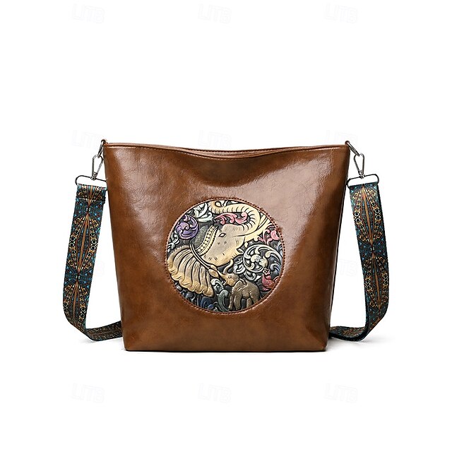 Bag Women's Elephant Shoulder Boho – Vintage Embossed